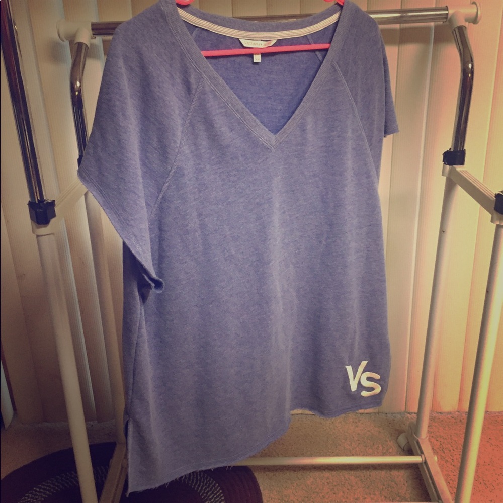 NWOT Victoria’s Secret short sleeve distressed top